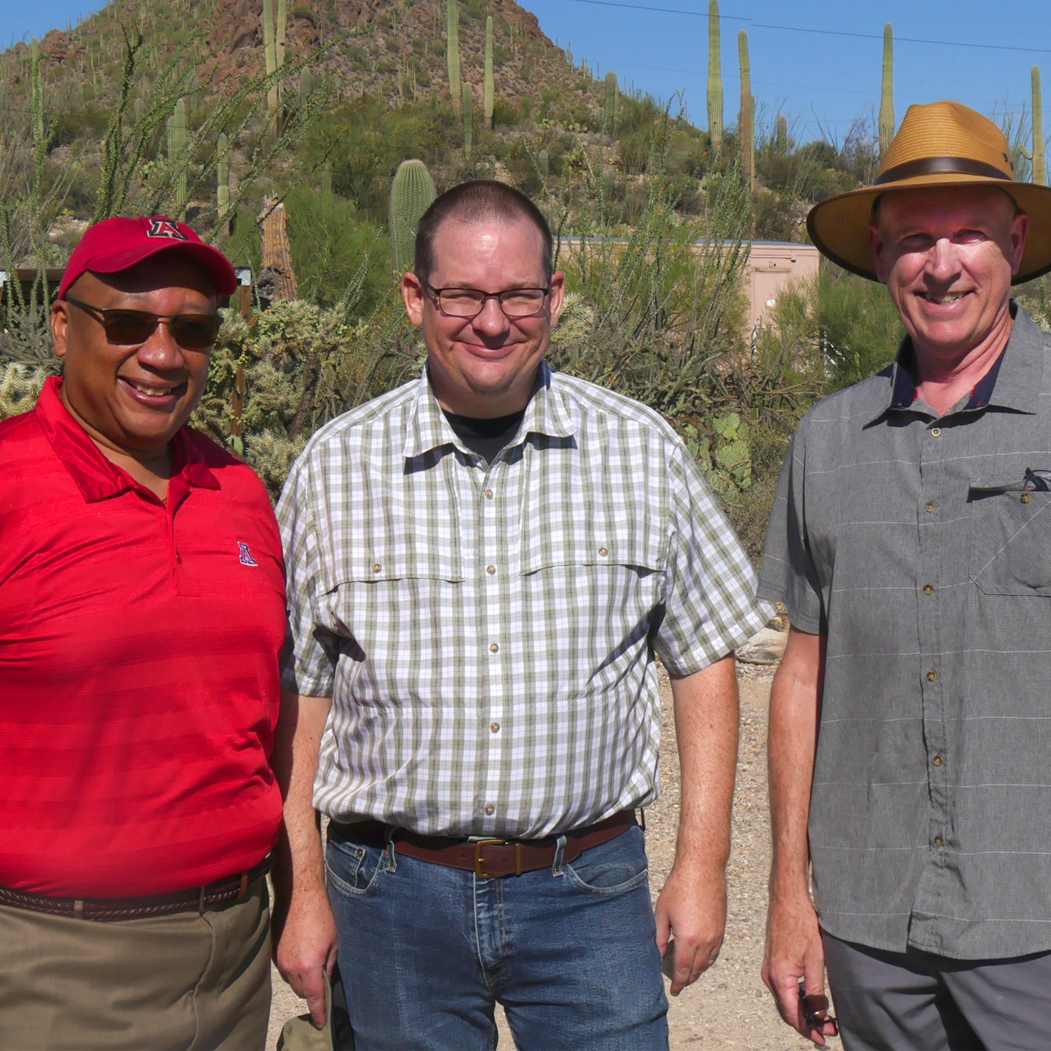 College of Ed Dean Robert Berry, Director Colin Waite, and former College of Ed Dean Bruce Johnson