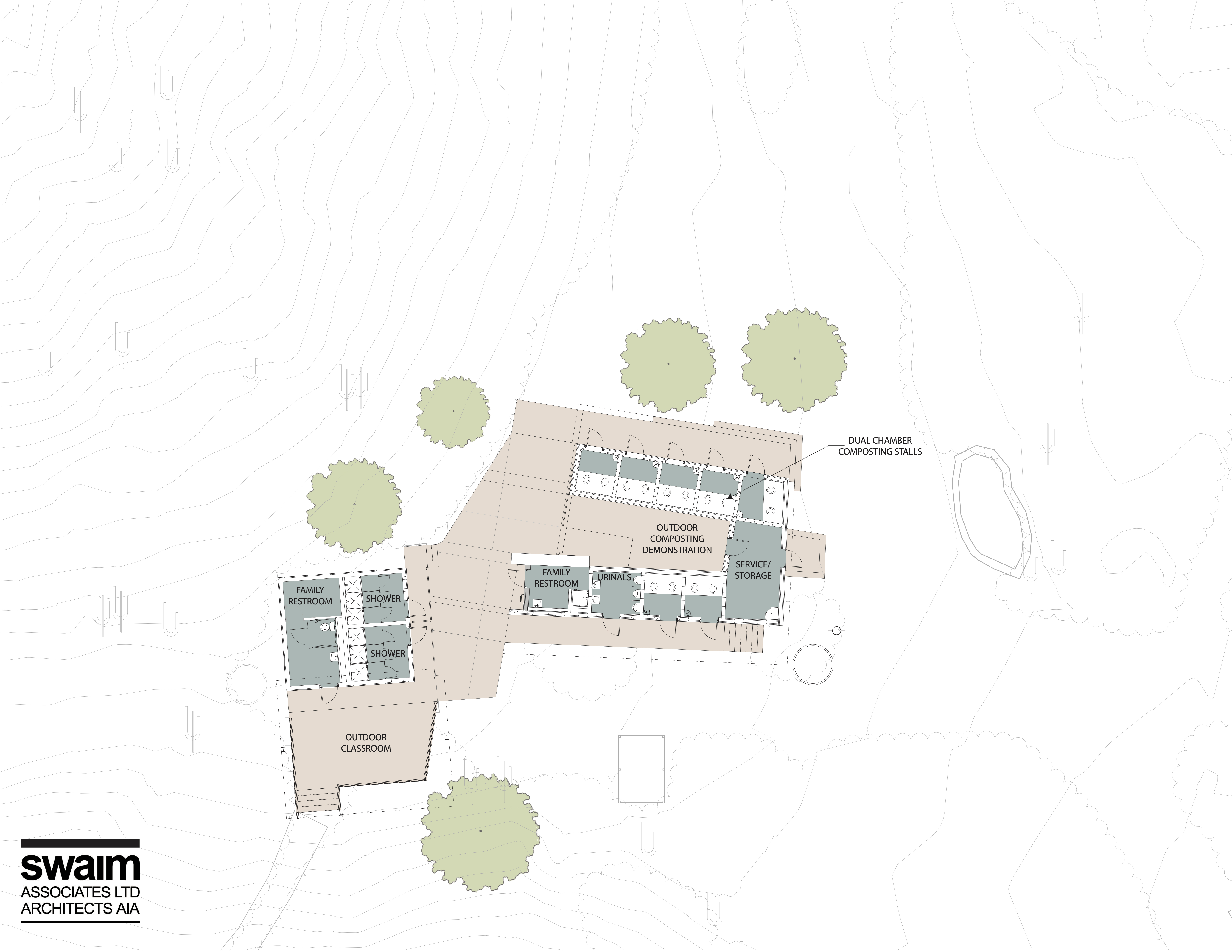 An aerial site plan shows building layout.