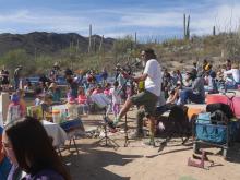 Mr. Nature performs at Preschool Family Nature Day